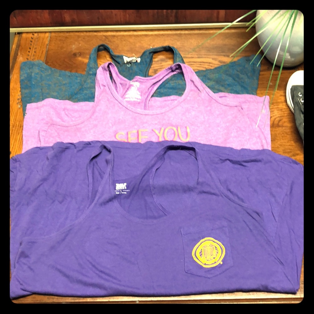 3 Racerback tanks